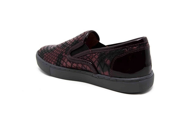 Venettini Boys 55-Pipper Bordo Nest Leather Slip Sneaker