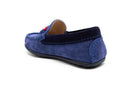 Pablosky Kids Blue Suede Leather Boys Loafer - 125442