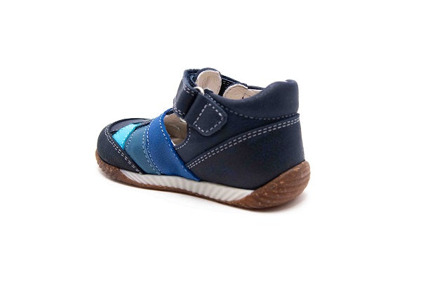 Pablosky Kids Navy Leather Boys Sandal - 045626