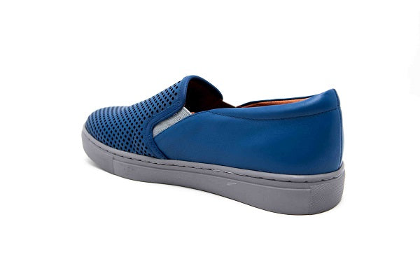 Venettini Boys 55-Troy Indigo Leather Sneaker