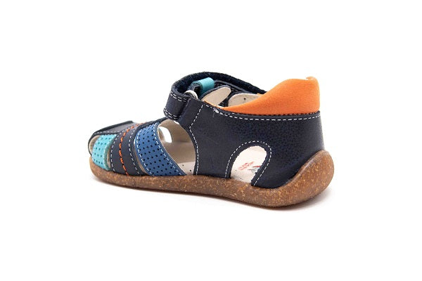 Pablosky Kids Navy Leather Boys Sandal - 024726