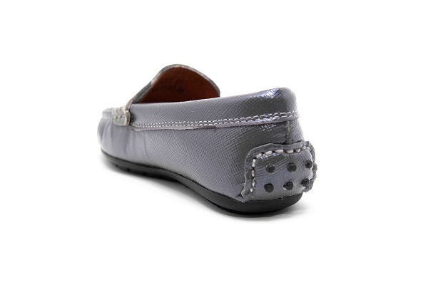 Venettini Boys 55-Savor 174 Grey Gambino Leather Loafer