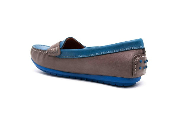 Venettini Boys 55-Savor Wood Silk & Ocean Silk Wax Leather Loafer