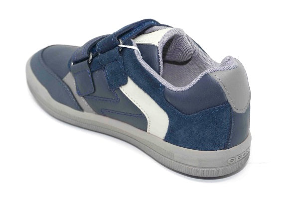 Geox Jr Arzach, Boys Navy & Grey Low-Top Sneaker