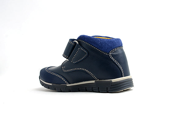 Pablosky Kids Navy Leather Boys Boot - 017332