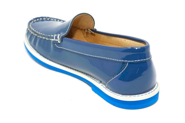 Andago 21-Riley Marine Patent Leather Mocassin Shoe