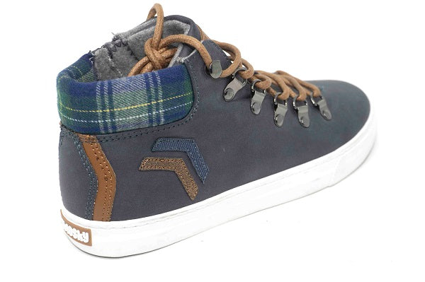 Pablosky Kids Navy Boys Ankle Sneakers - 952820