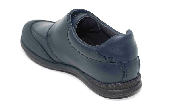 Pablosky Kids Navy Leather Velcro Boys Shoe - 320320