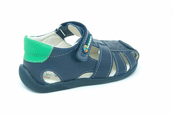 Pablosky Kids Navy Leather Boys Sandal - 024426