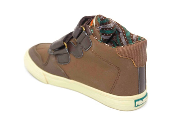 Pablosky Kids Brown Velcro Boys Sneaker - 952390