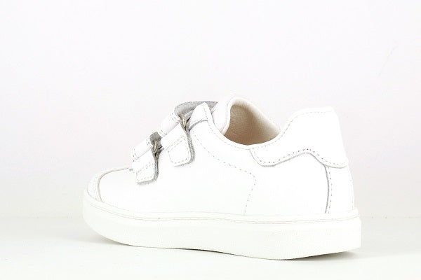 Pablosky Kids White Leather Sneaker - 283100