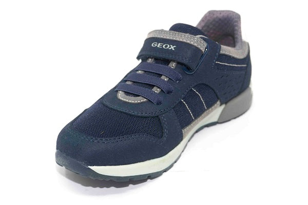 Geox J Alfier Boys Navy & Grey Sneaker