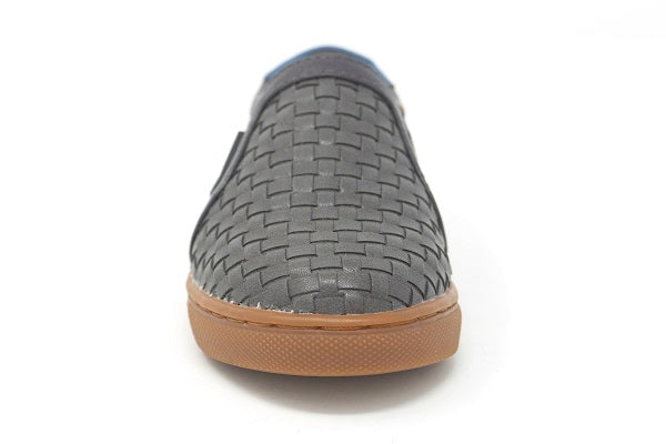 Venettini Boys 55-Zak Grey Weave Loafer Shoe