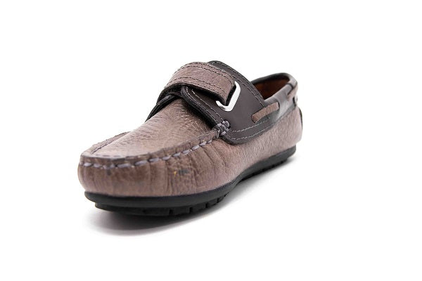 Venettini Boys 55-Samy 2 Wood Crazy & Oil Leather Velcro Loafer