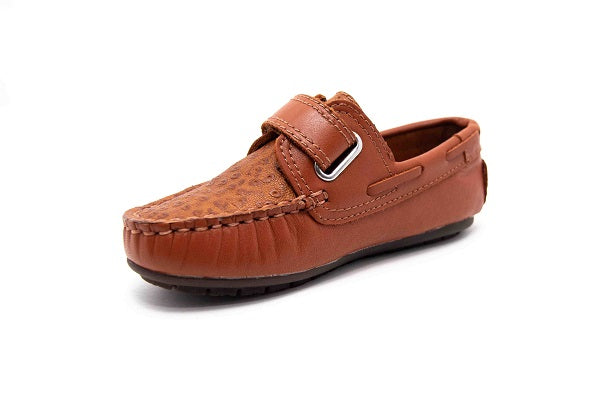 Venettini Boys 55-Samy 4 Luggage & Igloo Leather Loafer Shoe