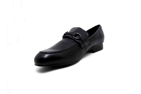 Venettini Boys 55-Ace 18 Black Leather Shoe