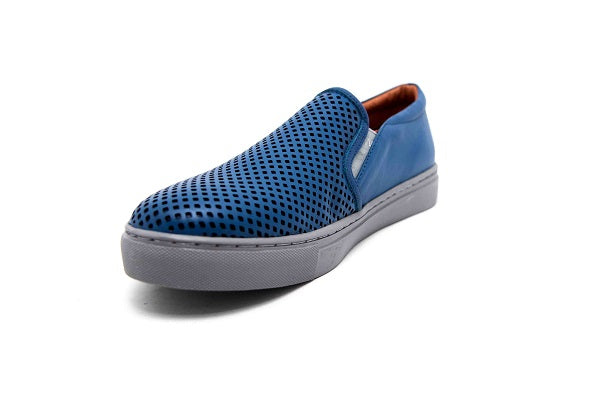 Venettini Boys 55-Troy Indigo Leather Sneaker