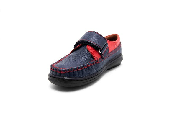 Venettini Boys 55-Stan Navy &  Red Zillow Loafer