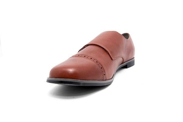 Venettini Boys 55-Wally Tobacco Leather Double Monk Shoe