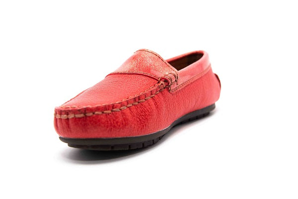 Venettini 55-Julien 177 Red Zillow Leather & Red Magic Patent Loafer