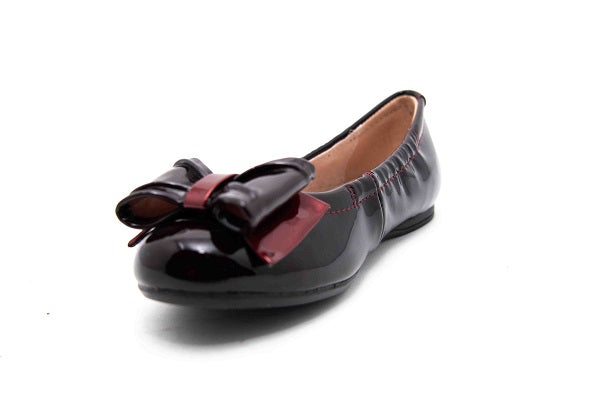 Venettini Girls 55-Ivana Bordo Fade Leather Flat Shoe