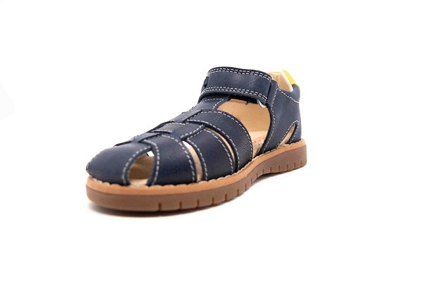 Pablosky Kids Navy Leather Sandal - 049526