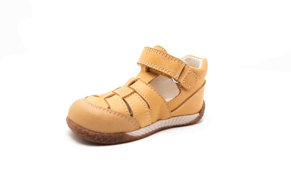 Pablosky Kids Brown Leather Boys Sandal - 045686