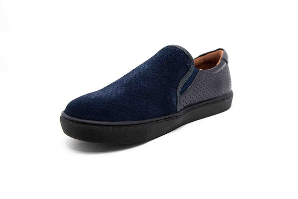 Venettini Boys 55-Troy 2 Navy Suede Sneaker