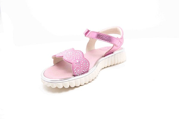 Pablosky Kids Pink Leather Girls Sandal - 466260