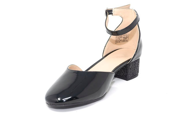 Aldo Girls Qerallan Black Synthetic Shiny Shoe