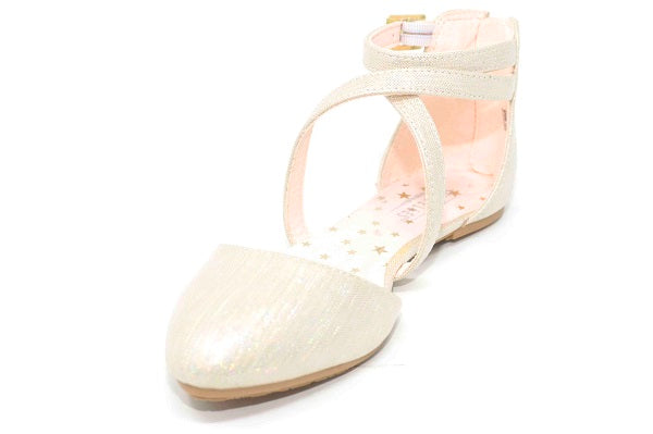 Seychelles Champagne Girls Ankle Strap Flat Shoe