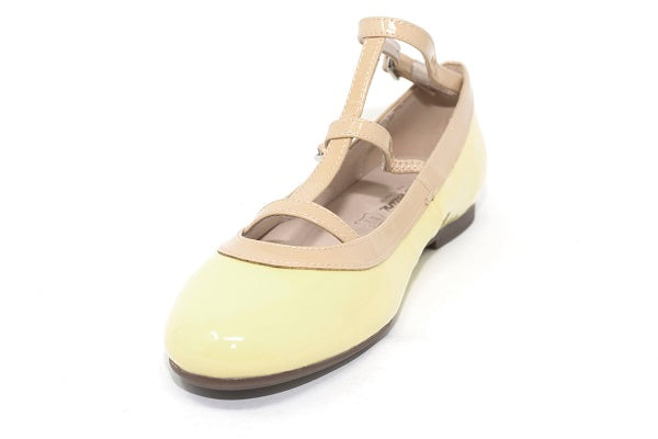 Venettini Girls Jullian Corn Patent T-Strap Shoe