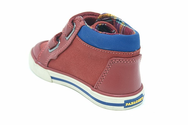 Pablosky Kids Red Velcro Boys Sneaker - 951860