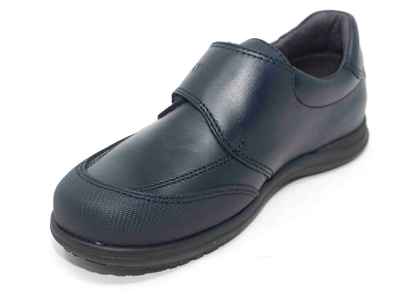 Pablosky Kids Navy Leather Velcro Boys Shoe - 320320