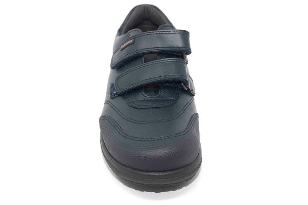 Pablosky Kids Navy Leather Velcro Boys Shoe - 320420