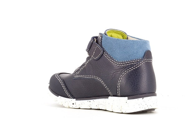 Pablosky Kids Navy Leather Sneaker- 597723