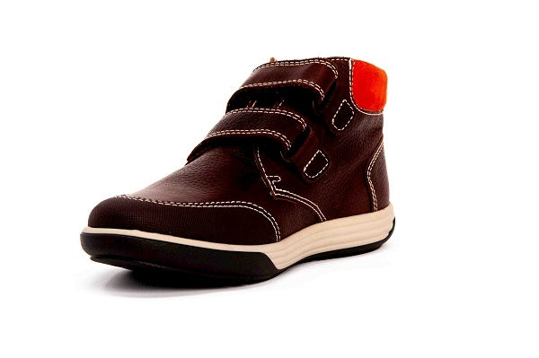 Pablosky Kids Brown Leather Velcro Boys Boot - 586471