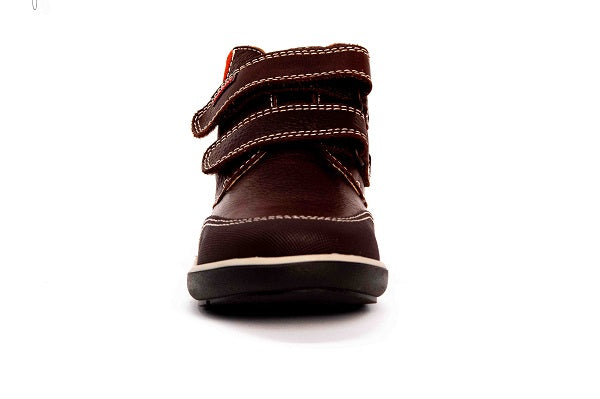 Pablosky Kids Brown Leather Velcro Boys Boot - 586471