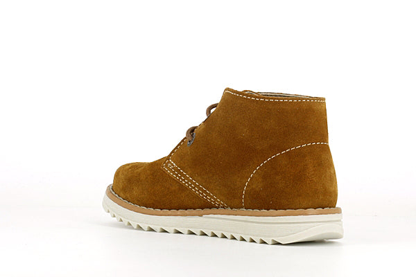 Pablosky Kids Brown Suede Leather Boys Shoe - 590688