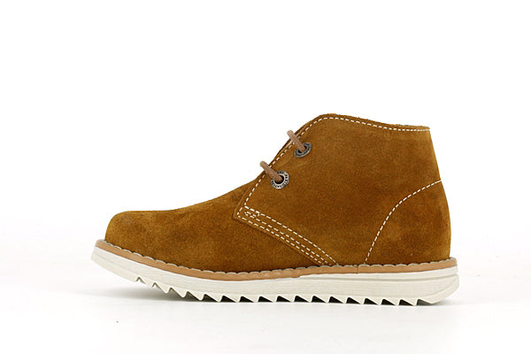 Pablosky Kids Brown Suede Leather Boys Shoe - 590688