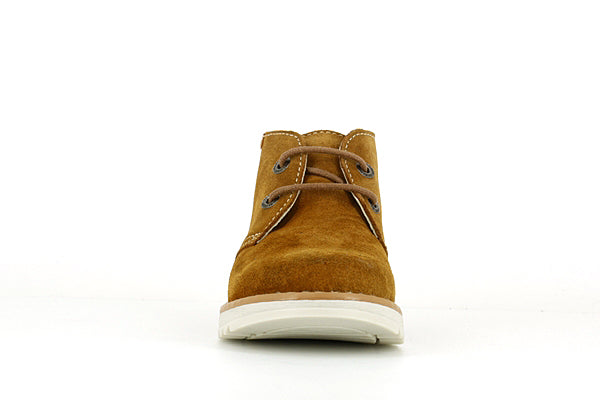 Pablosky Kids Brown Suede Leather Boys Shoe - 590688