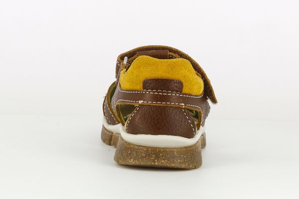 Pablosky Kids Tan Brown Leather Boys Sandal - 594665