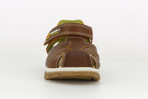 Pablosky Kids Tan Brown Leather Boys Sandal - 594665