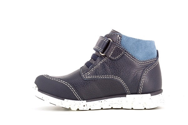 Pablosky Kids Navy Leather Sneaker- 597723