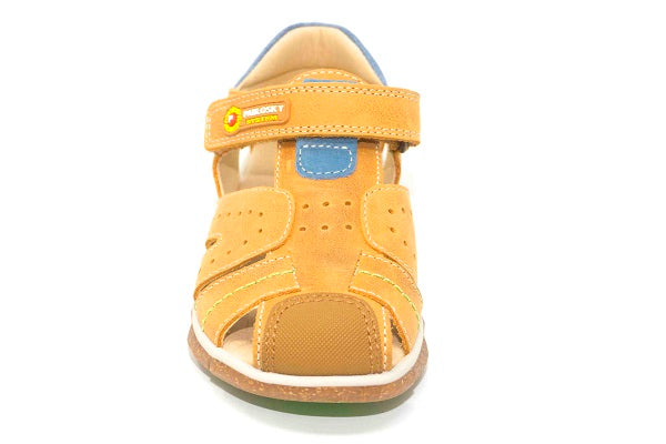 Pablosky Kids Brown Leather Sandals - 589185