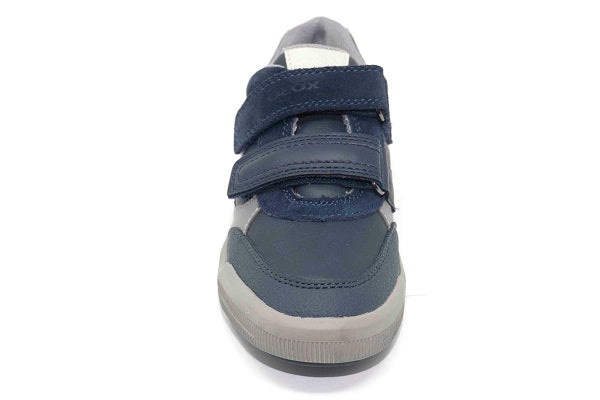 Geox Jr Arzach, Boys Navy & Grey Low-Top Sneaker