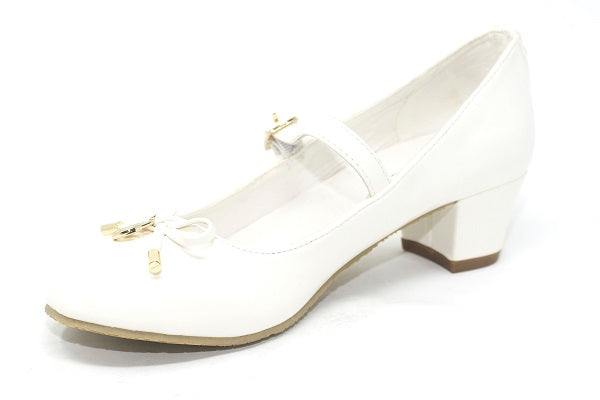 MICHAEL Michael Kors Ella Mimi Girls White Mary Jane Shoe