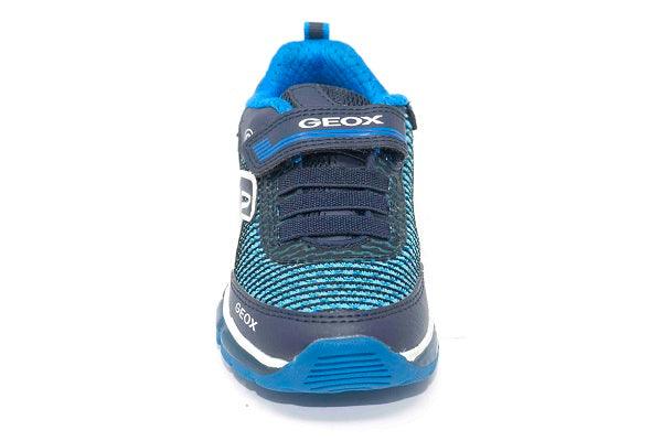 Geox Android15 Boys Navy & Light Blue Mesh Sneaker