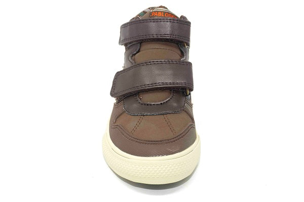 Pablosky Kids Brown Velcro Boys Sneaker - 952390