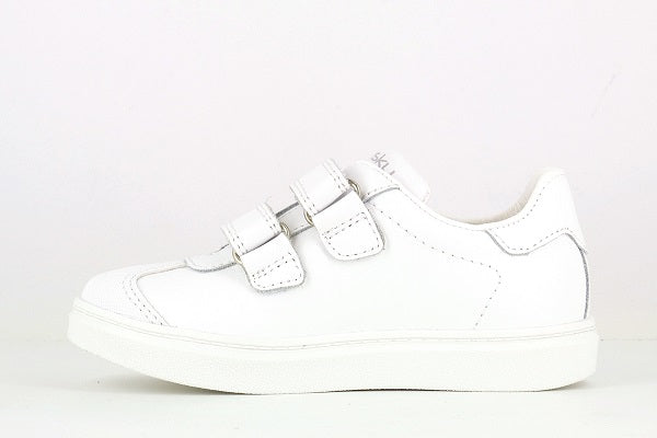 Pablosky Kids White Leather Sneaker - 283100